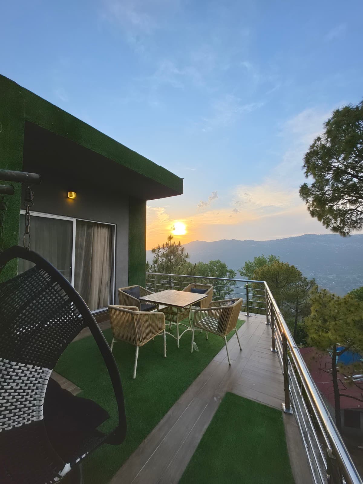 Balcony of The Grand Suite — apartment to rent at The Crib, Murree
